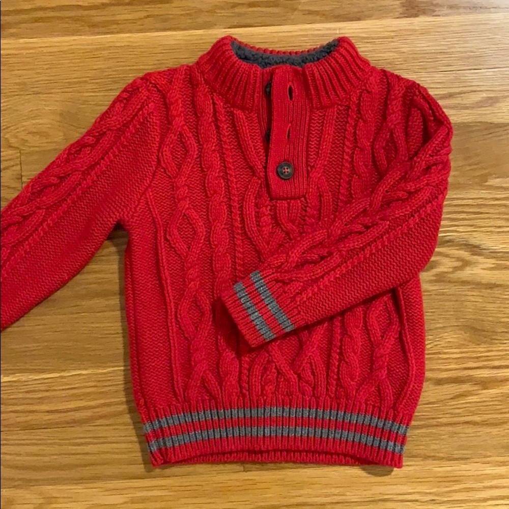 Red sweater perfect for the holidays!